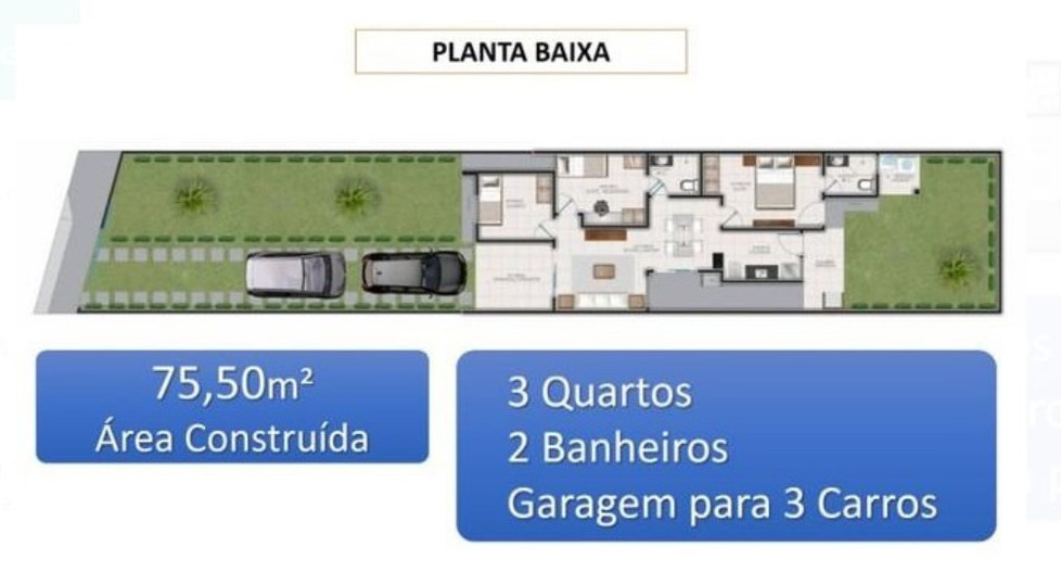 Casa, 3 quartos, 76 m² - Foto 9